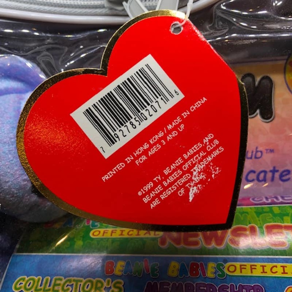 Vintage-1999-Rare-RETIRED-TY-CLUBBY-II -Beanie-Baby-PLATINUM Membership Edition - Picture 6 of 13